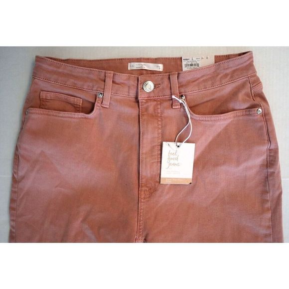 LC Lauren Conrad WL21D151RS 660 Women's Sz 8 Pink Super High-Rise Crop Jeans - Picture 4 of 10